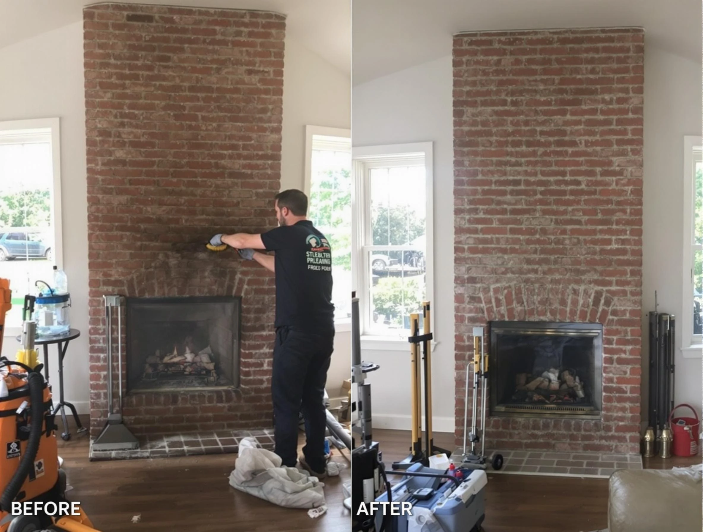 Finished chimney sweeping service by Summit Park Chimney Sweep in Summit Park, UT