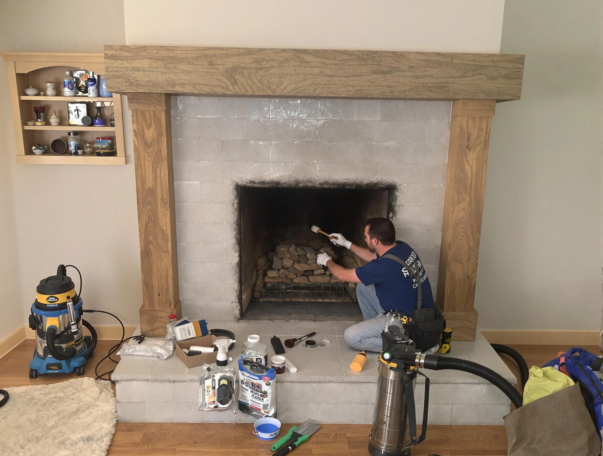 Detailed creosote removal process by Summit Park Chimney Sweep in Summit Park, UT