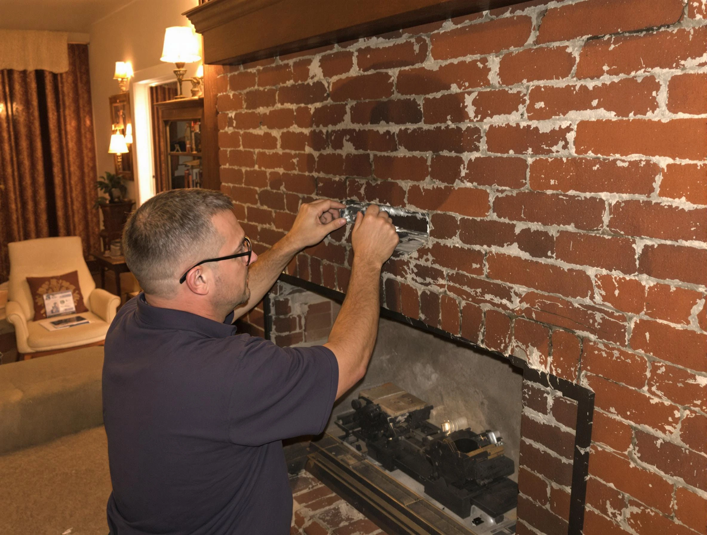 Summit Park Chimney Sweep expert fixing a fireplace in Summit Park, UT