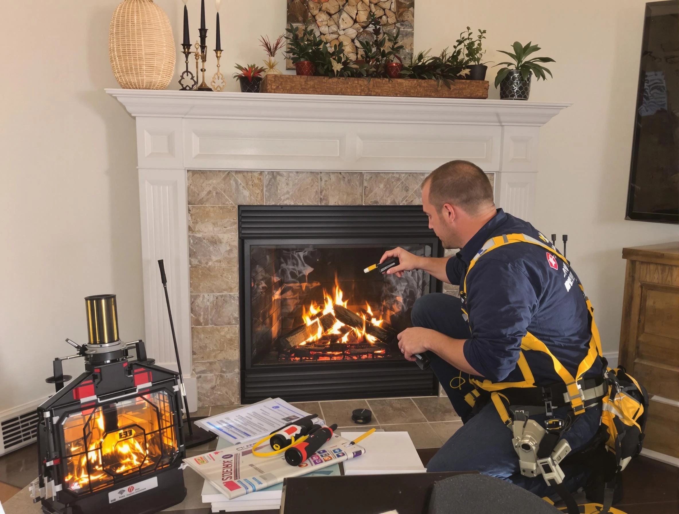 Safety-focused fireplace inspection by Summit Park Chimney Sweep in Summit Park, UT